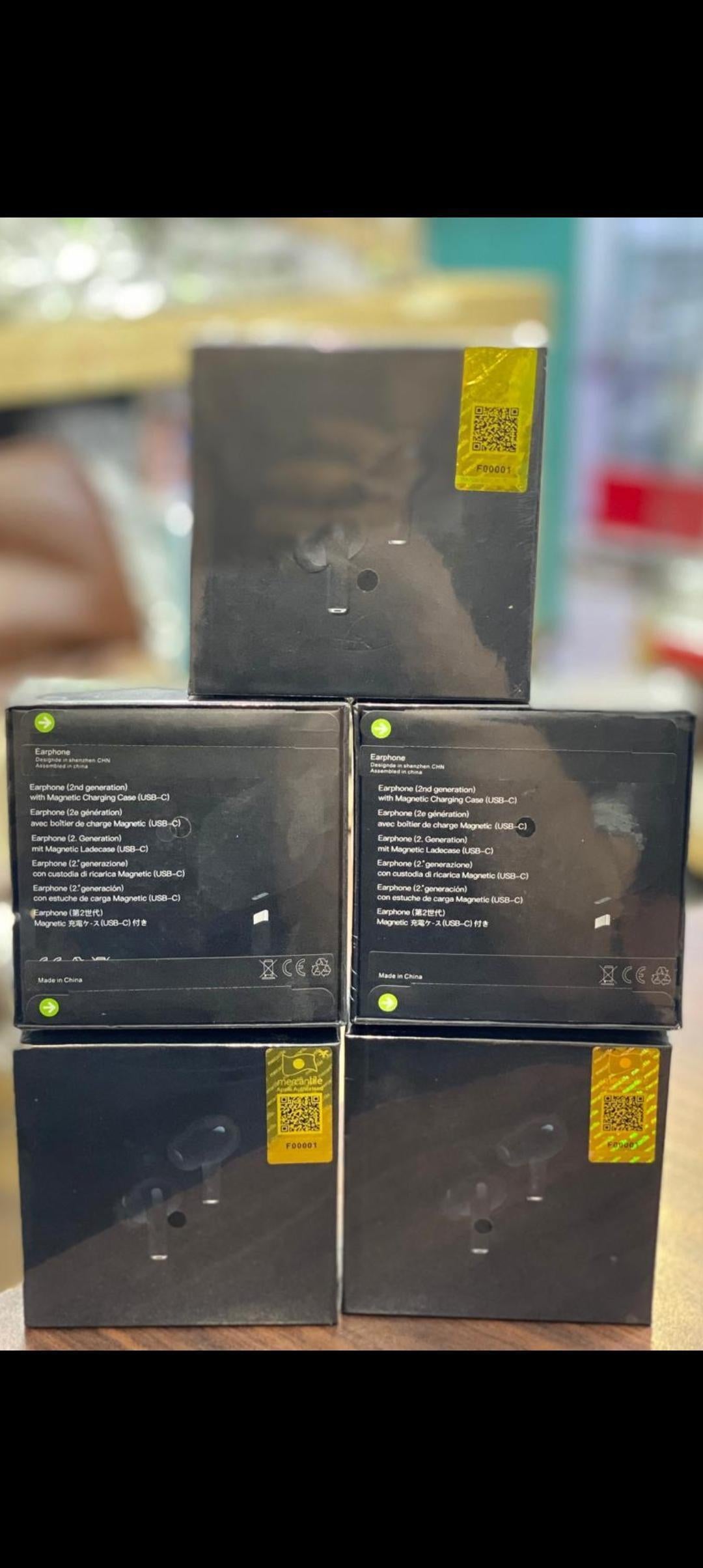 Black Long-Lasting Battery With Fast Charge 2 Airpods